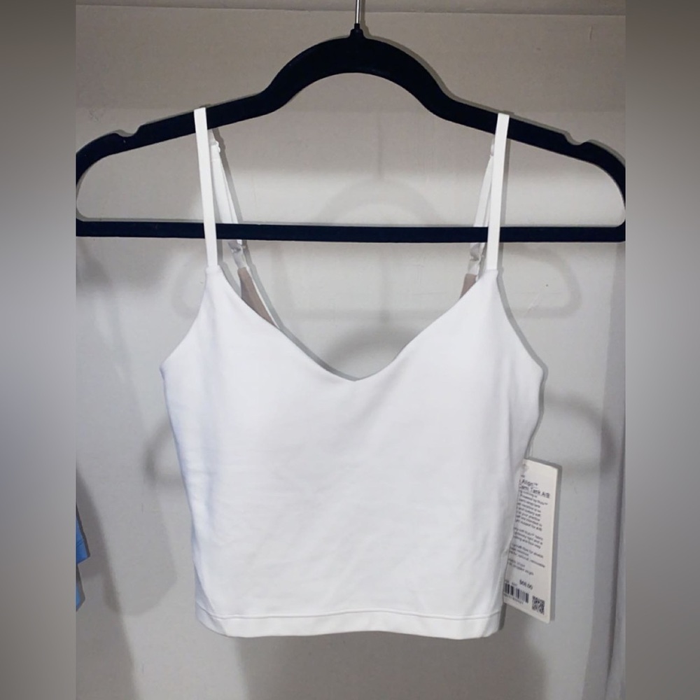 Lululemon White Align Cami Tank with light support | size 2 | A/B cups